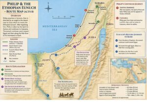 Map of Philips the Evangelist's Missions