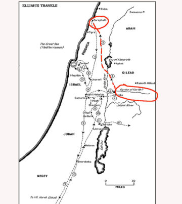 Map of OUTLINE Elijah's Time