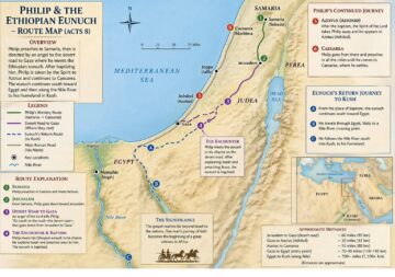 Map of Philips the Evangelist's Missions